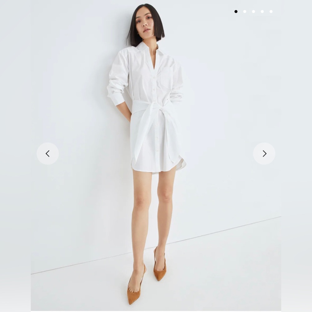 Veronica Beard Roanoke white shirt dress size 10